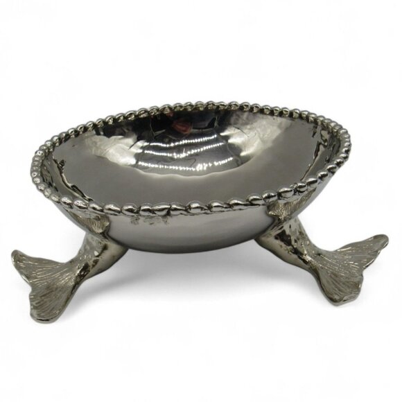MICHAEL ARAM Mermaid Bowl Oceanic Collection Nickelplate Stainless Steel - Picture 8 of 10